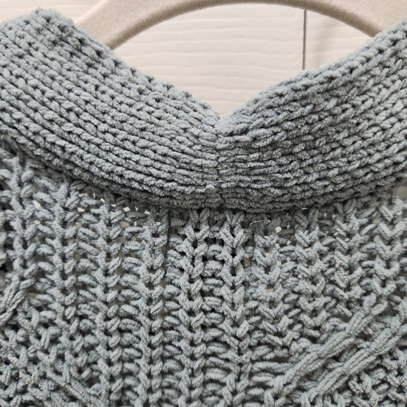 A New Day Women's XXL Green Large Knit open Cardigan Sweater - Picture 9 of 11